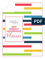 TCM 2021 Weekly Household Planner BLANK