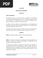 REMOCION DE DERRUMBES Sección 206