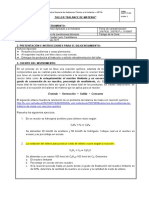 Taller Balance de Materia Con Reacción Quimica