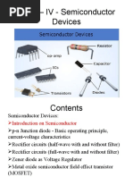 UNIT - IV - Semiconductor Devices