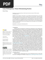 Loan Delinquency: Some Determining Factors: Risk and Financial Management