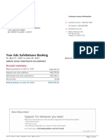 Your Adv Safebalance Banking: Account Summary