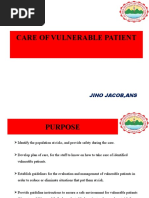 Care of Vulenerable Patient