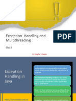 CH 5. Exception Handling & Multithreading