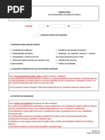 Ata de Reunião de Análise Crítica (Orientações de Preenchimento ISO 9001 - 2015)