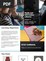 Media and Information Literacy