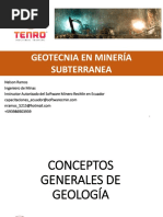 Geotecnia en Minería Subterránea