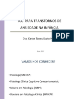 TCC para Transtornos de Ansiedade em Crianças