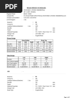 Tie Beam Design Summary