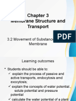 3.2 Movement of Substances Across Membrane