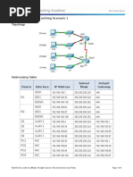 8.1.4.7 Packet Tracer Subnetting Scenario 1