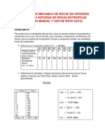 Problemas de Criterios (2-1-1) Con Rock Data