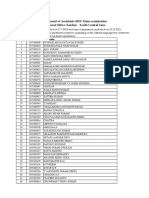 Recruitment of Assistants-2019: Main Examination Divisional Office: Raichur: South Central Zone