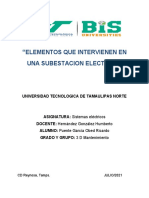 Elementos Que Intervienen en La Subestacion Electrica