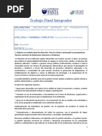 Evaluación Diplomatura Superior en Problemáticas Actuales de La Gestión Institucional Educativa