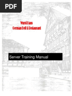 SERVER TRAINING MANUAL With Washout