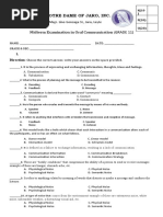 Oral Com. Exam Midterm