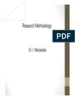 Research Methodology: Dr. I. Manjubala