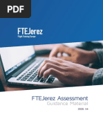 Ftejerez Assessment: Guidance Material