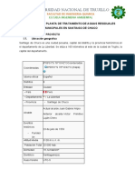 Informe de Ptar - Stgo de Chuco - Semestre - Ii - 2020