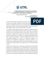 Contribuciones Perdurables Del Pensamiento Económico Clásico y Pensamiento Socialista