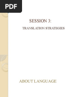 Session 3:: Translation Strategies