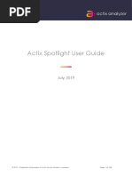 Actix Spotlight Desktop User Guide