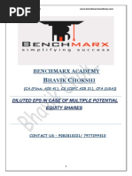 Diluted Eps in Case of Multiple Potential Equity Shares