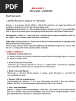 BEFA Mid-1 Answers