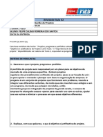 Gestão de Projetos - Atividade Aula 02