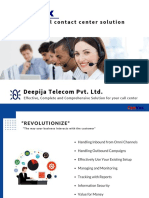 Deepija Telecom Pvt. LTD.: Omni Channel Contact Center Solution