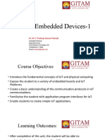 Unit-2: Embedded Devices-1: Dr. M.S. Pradeep Kumar Patnaik