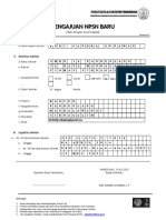 Formulir NPSN Baru