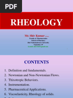 Unit 2 - Rheology