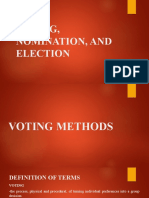 Parliamentary Procedures - Votes and Voting