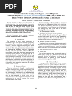 Transformer Inrush Current and Related Challenges: International Journal of Emerging Technology and Advanced Engineering