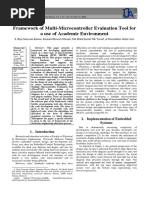 Framework of Multi-Microcontroller Evaluation Tool For A Use of Academic Environment