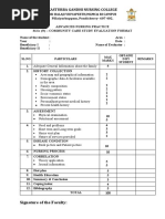 Community Evaluation Form