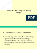 Chapter 8 - Searching and Sorting Arrays: Starting Out With C++, 3 Edition