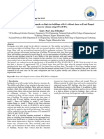 Comparing The Effect of Earthquake On High Rise Buildings With & Without Shear Wall and Flanged Concrete Column Using STAAD Pro