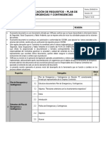 Verificación de Requisitos Plan de Emergencias y Contingencias