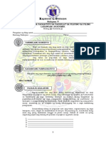 LAS 10 Pinal FPL AKAD Natitiyak Ang Mga Elemento NG Pinanood Na Programang Pampaglalakbay. CS FA11 12PD Om o 89