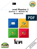 General Physics 1: Quarter 1 - Module 36: Momentum