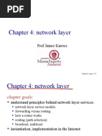 Chapter 4: Network Layer: Prof James Kurose