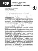 Contrato de Arrendamiento de Vivienda Rural Karen