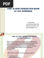 CRM in New Generation Bank