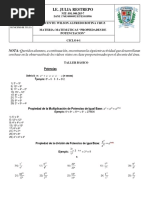 Taller de Propiedades de La Potenciacion