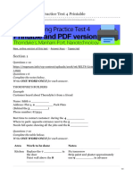 Engexam - info-IELTS Listening Practice Test 4 Printable