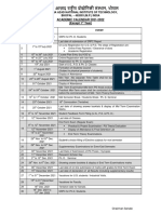 Academic Calendar 2021-2022