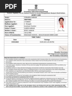 Admit Card